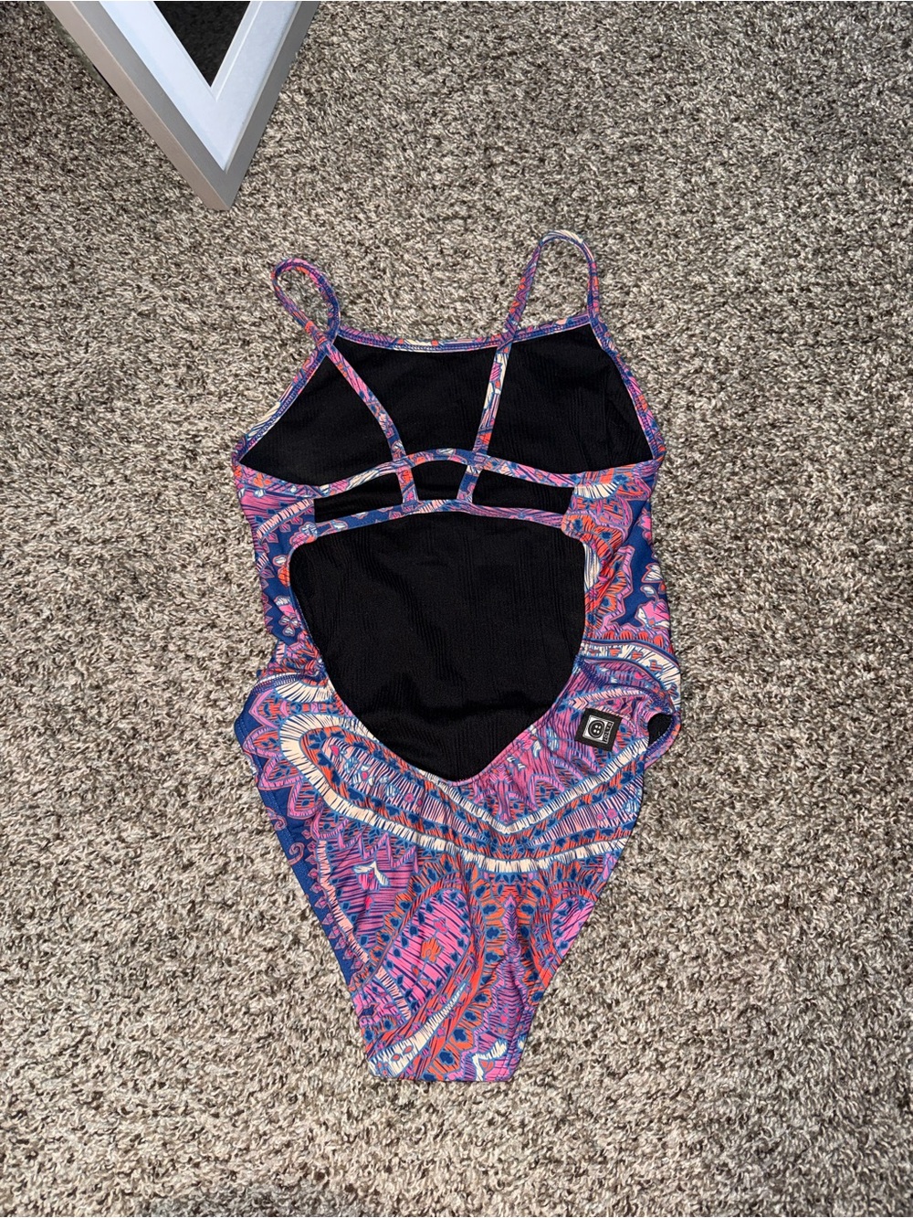 Rhys Jolyn Purple Pink Paisley One-Piece Swimsuit